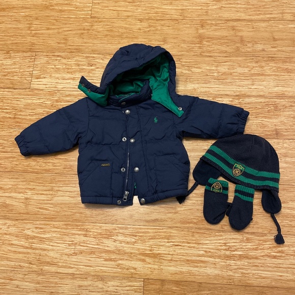 Polo Ralph Lauren Jacket with matching hat and mitten set - Picture 1 of 3